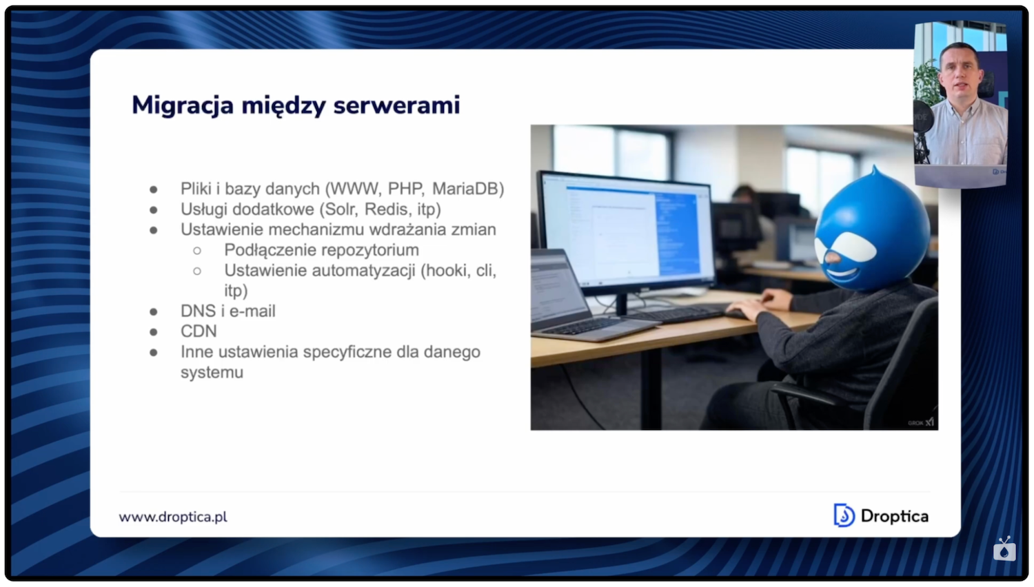 Migracja między serwerami. 