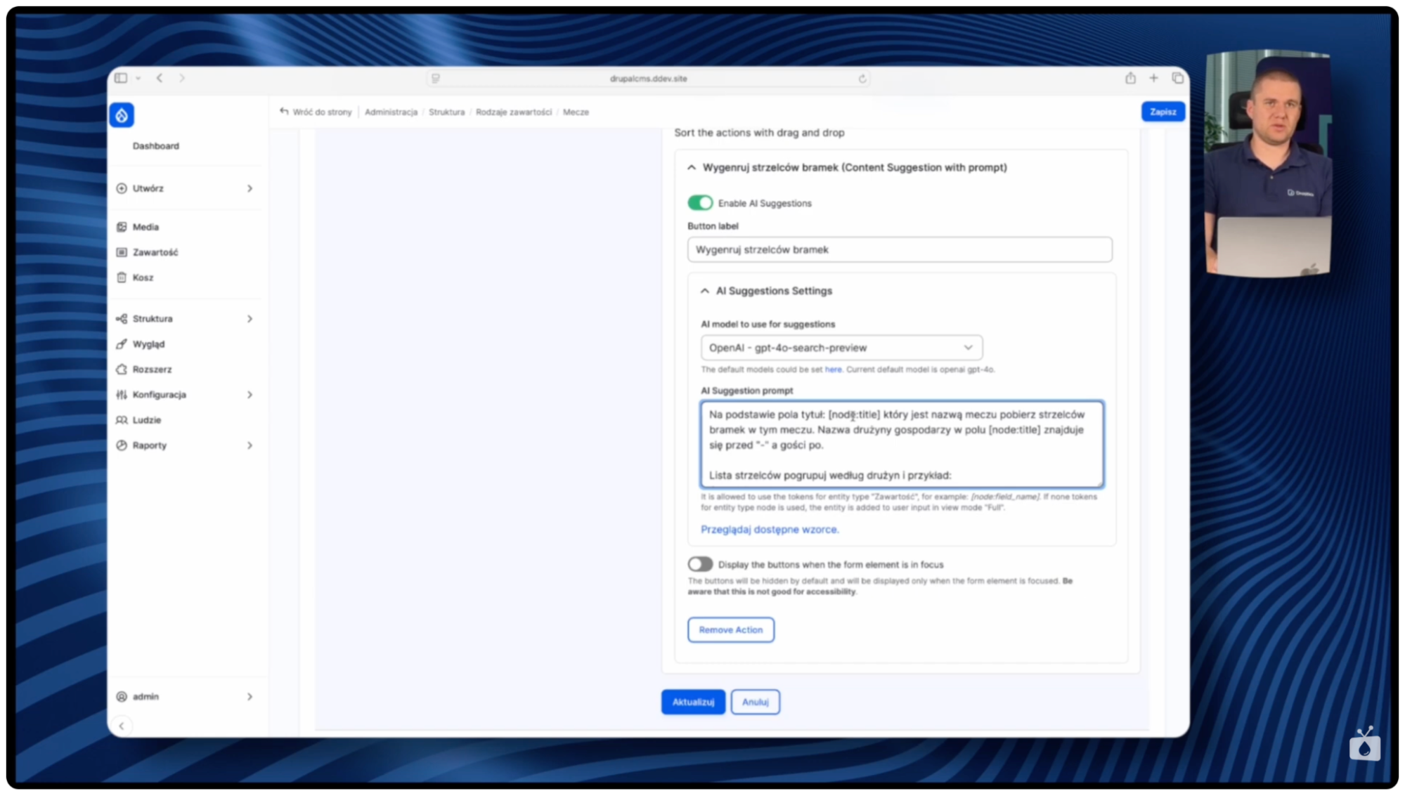 Ósmy screen: automatyczne generowanie treści w Drupalu