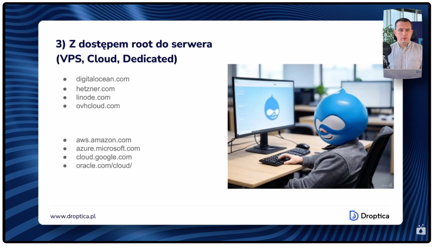 Hosting z dostępem root do serwera.
