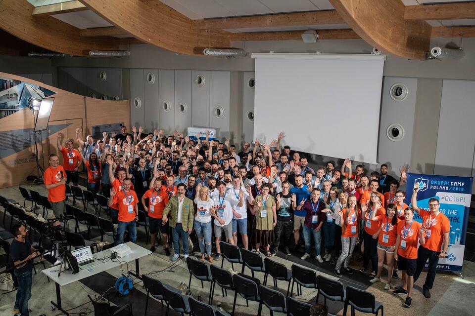 Uczestnicy DrupalCamp Wrocław 2018