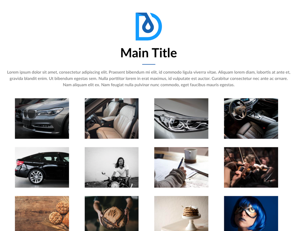 Droopler - gallery paragraph - drupal