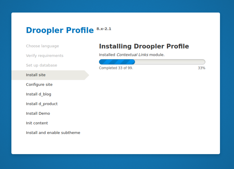 Instalowanie profilu Drooplera
