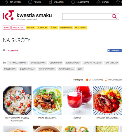 Kwestia smaku - blok kulinarny oparty na drupalu