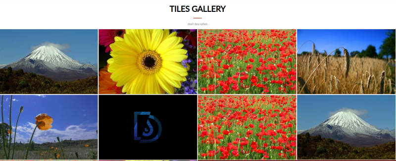Tiles gallery w Droopler