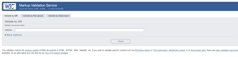 W3C Markup Validation Service to narzędzie do walidacji kodu dla programistów