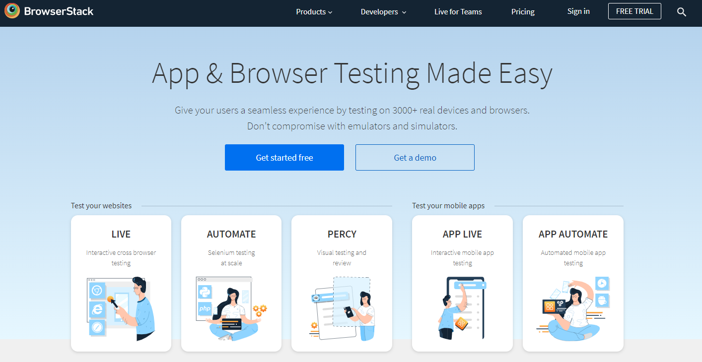 BrowserStack to jedno z narzędzi do testowania przeglądarek
