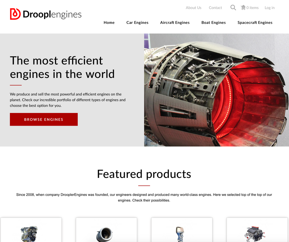 Droopler Drupal commerce