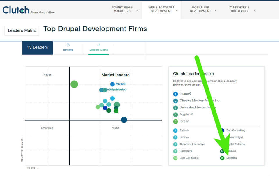 TOP 15 drupal companies