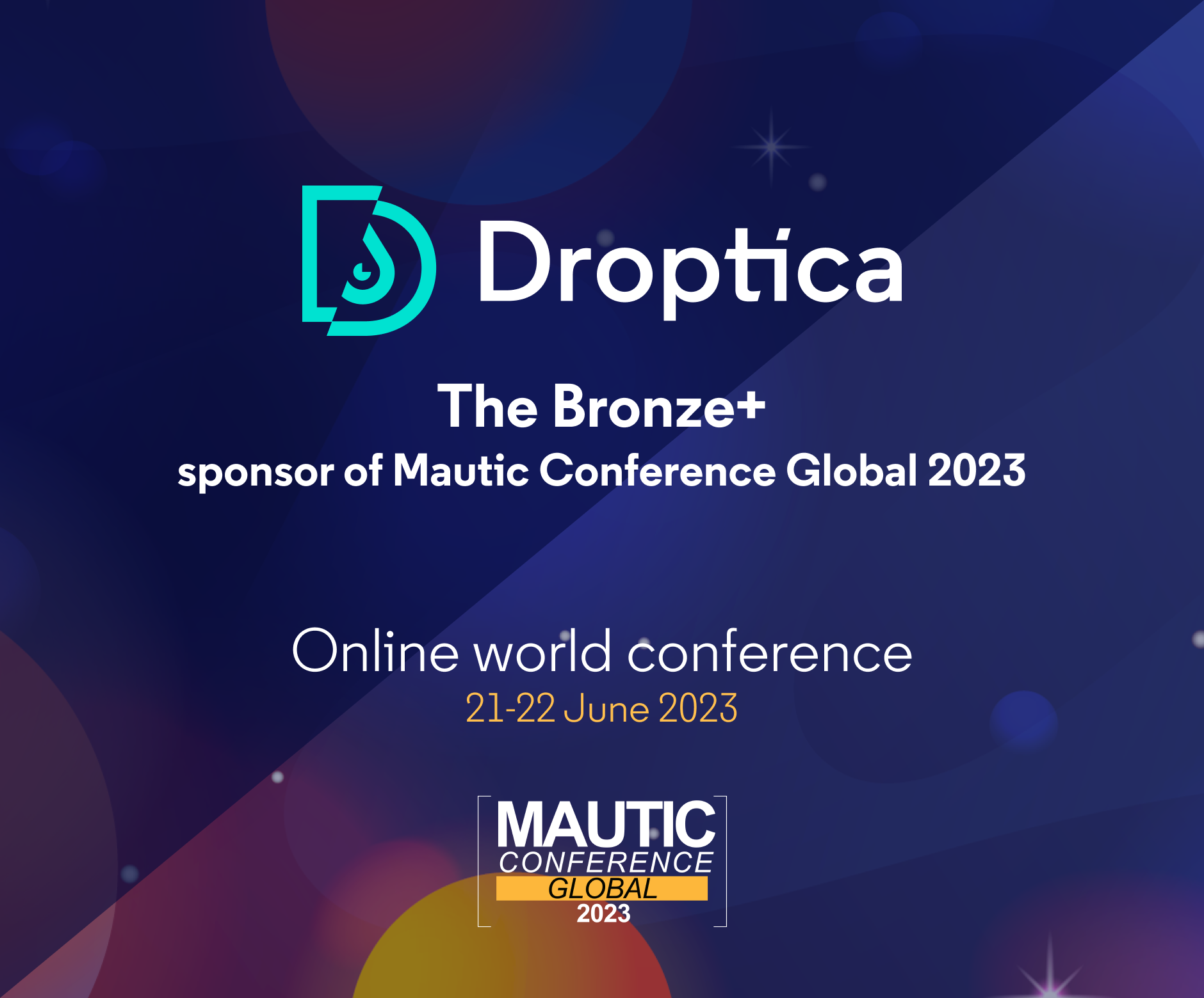 Zespół Droptica weźmie udział w wydarzeniu Mautic Conference Global 2023 w dniach 21 i 22 czerwca.