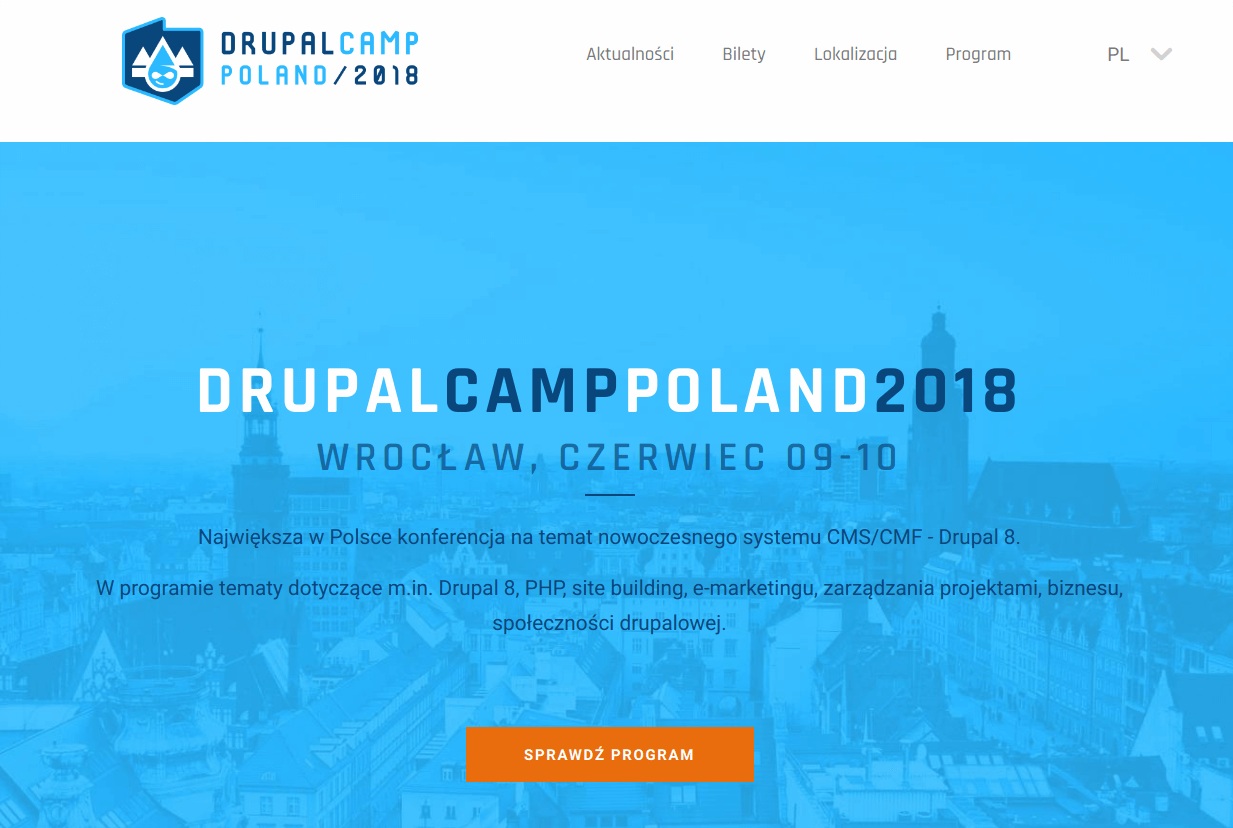 Strona DrupalCamp 2018