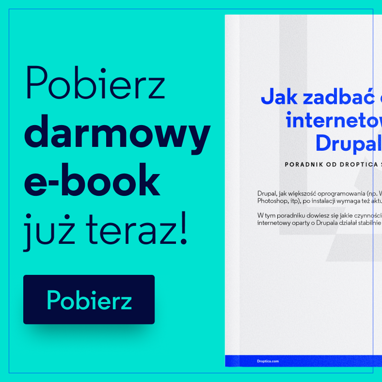 Pobierz bezpłatny e-book z kompleksowymi wskazówkami na temat wsparcia i utrzymania strony na Drupalu.