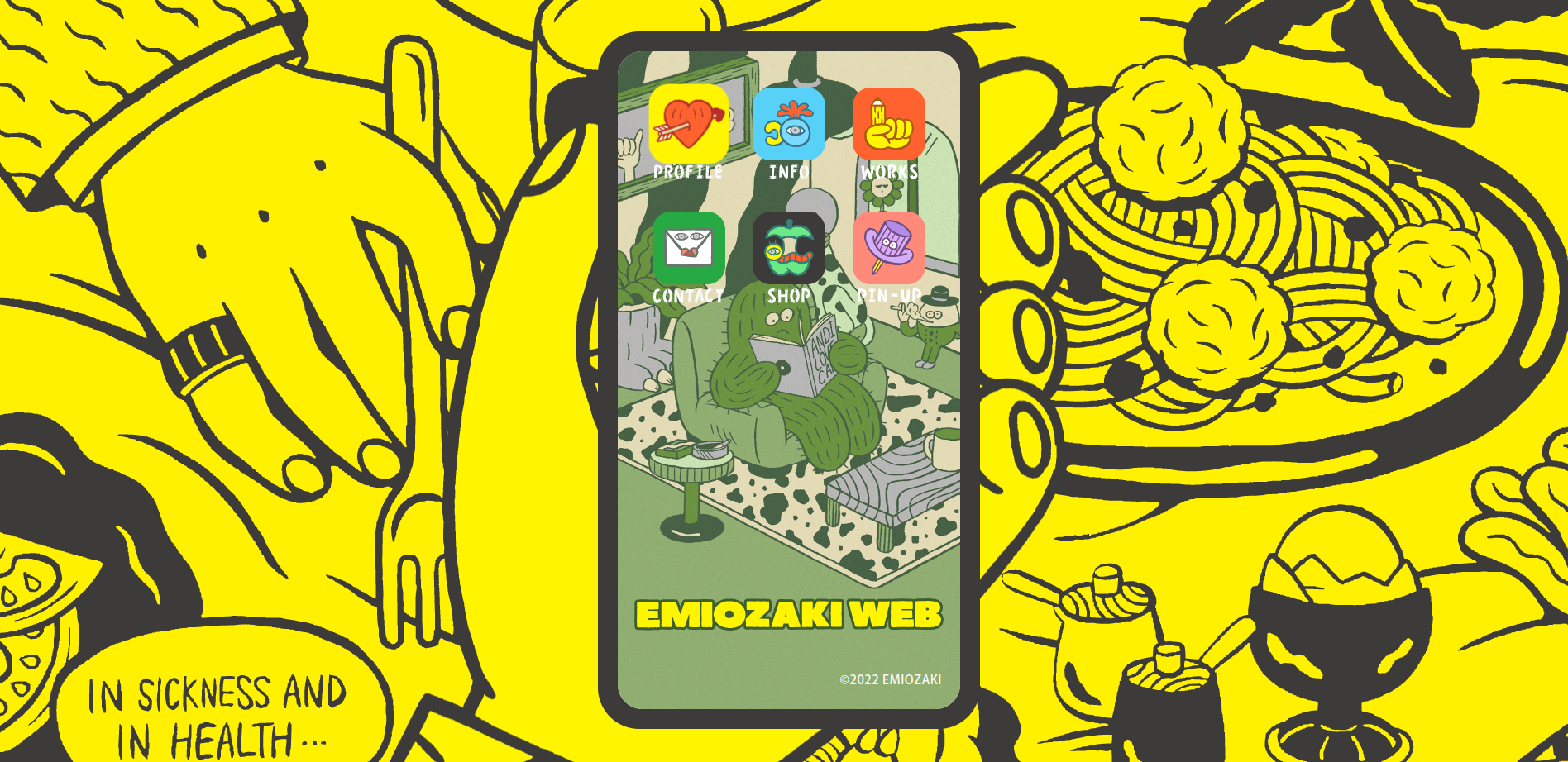 Eksploracja witryny e-commerce Emiozaki przypomina interakcję z mobilną stroną internetową