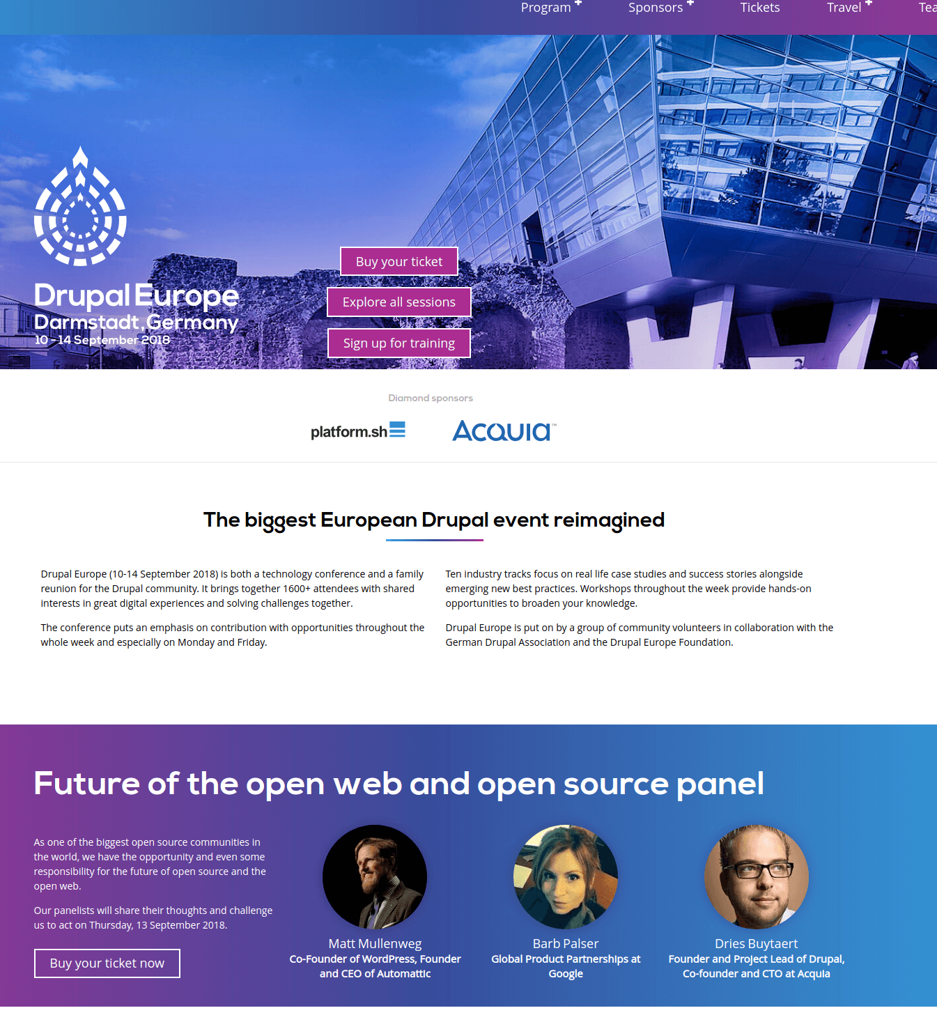 Drupal Europe event site