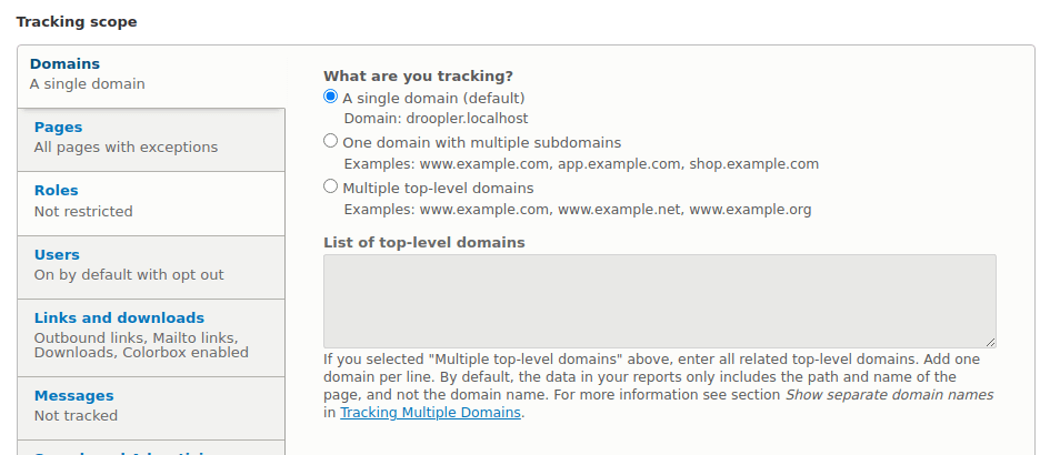 Google Analytics - Multidomain