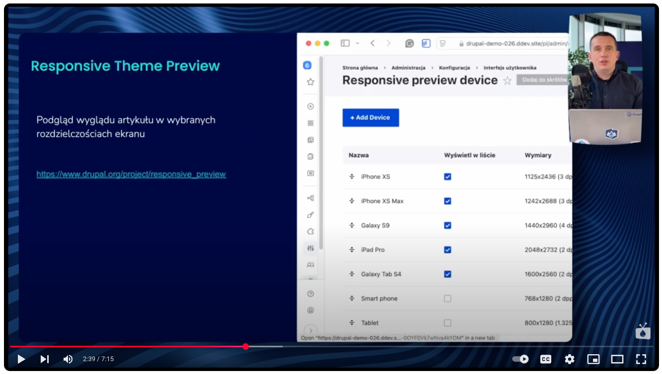 111 / 5,000 Za pomocą narzędzia Responsive Theme Preview redaktor może sprawdzić, jak jego treść wygląda na różnych szerokościach ekranu