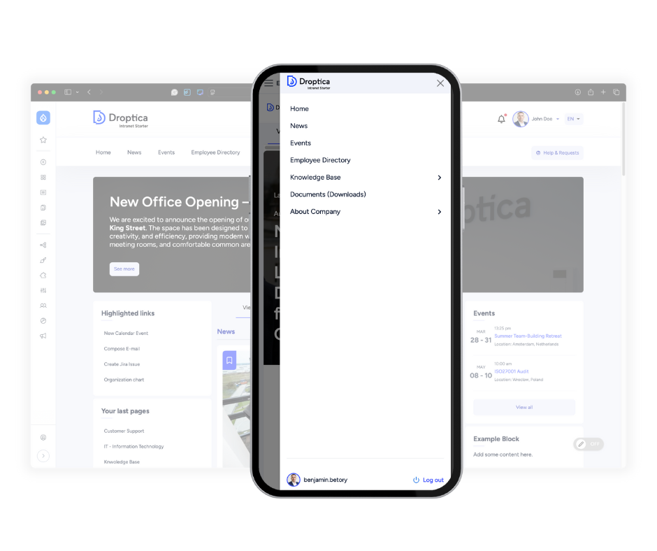 Open source'owe narzędzie Open Intranet jest dostosowane do urządzeń mobilnych