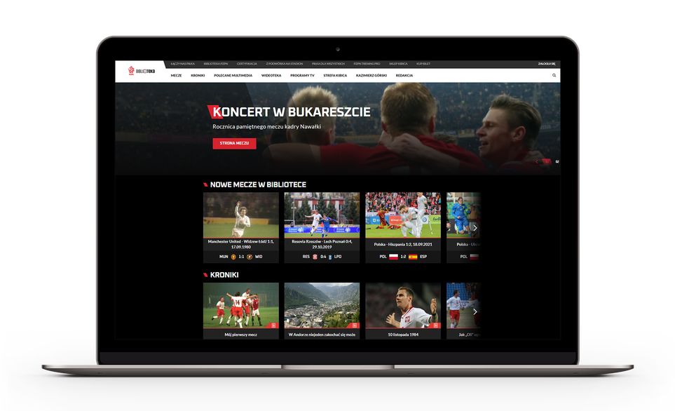 Biblioteka PZPN jest jednym z serwisów korzystających z systemu headless CMS na Drupalu