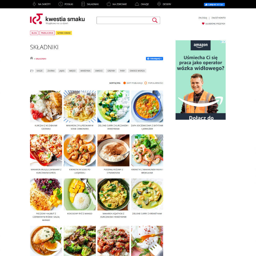 Strona internetowa kwestia smaku
