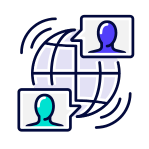 Ikonka obrazują łatwość komunikacji, dzięki naszej lokalizacji w Europie.