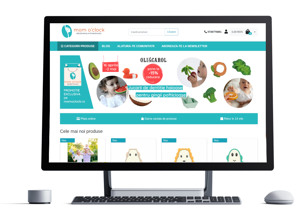 Sklep Mom O'clock jest stworzony na platformie e-commerce Sylius