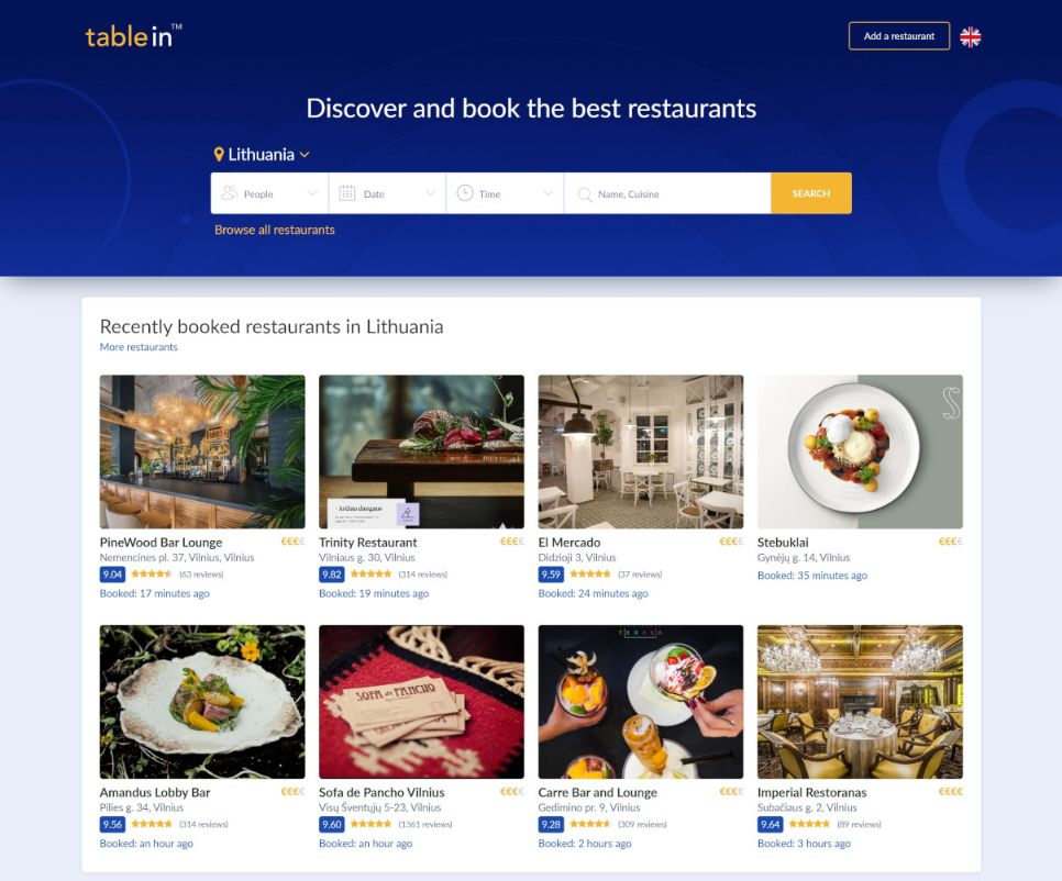 Tablein podgląd strony