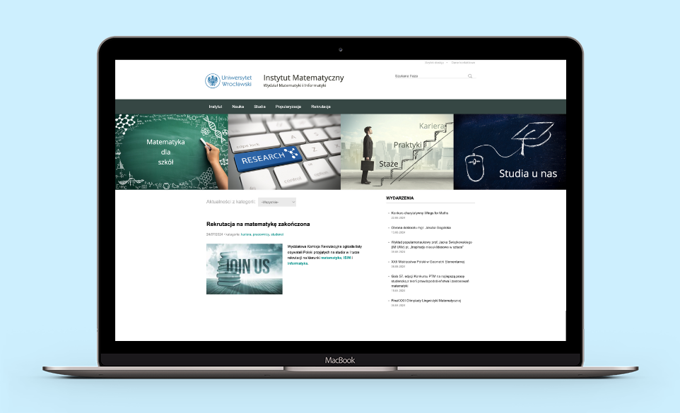 Uniwersytet Wrocławski - Strona Internetowa