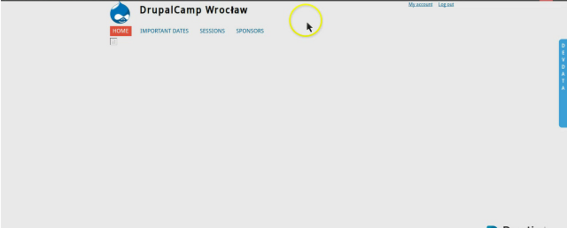 Automatyzacja tworzenia stron w Drupalu na przykładzie strony www.drupalcampwroclaw.pl