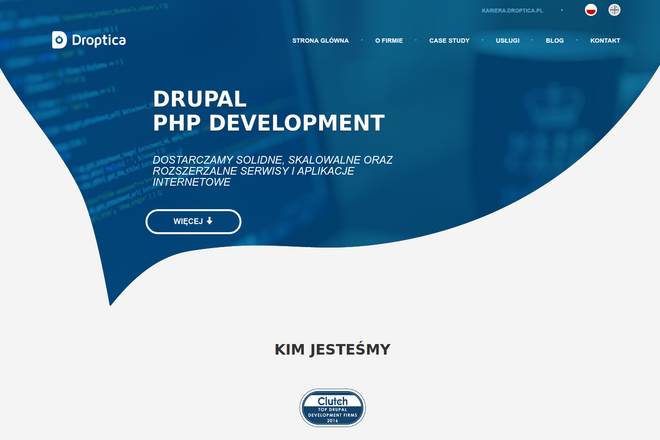 Droptica - Nowa strona - Drupal 8