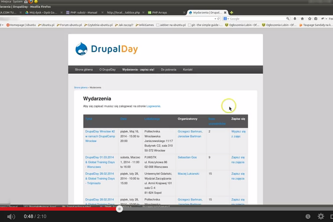 Moduł flag - system zapisów na wydarzenia