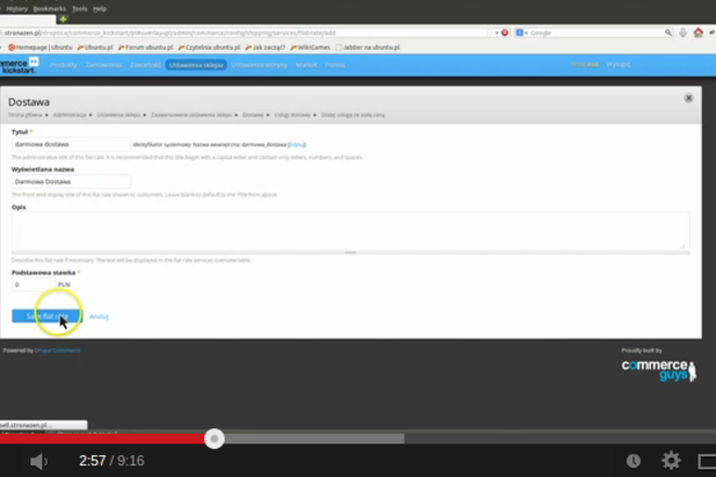 Drupal Commerce - Metody dostawy