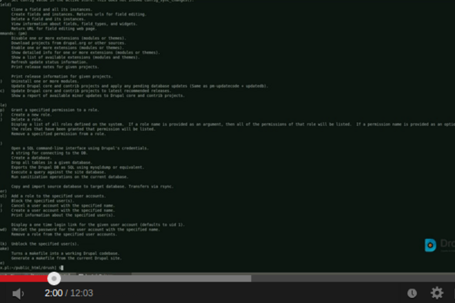 Instalacja Drupala za pomocą Drush