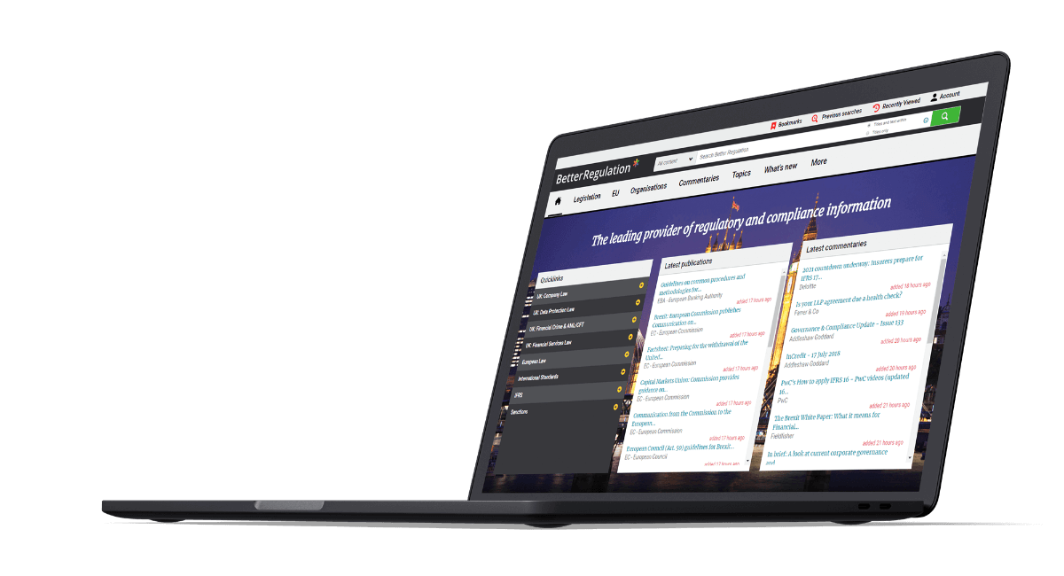 Strona internetowa better regulation