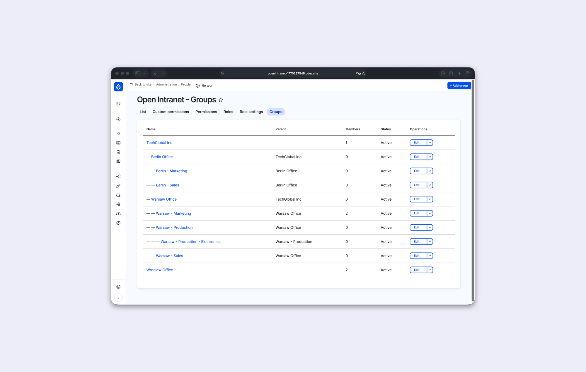 Grupy i kontrola dostępu
