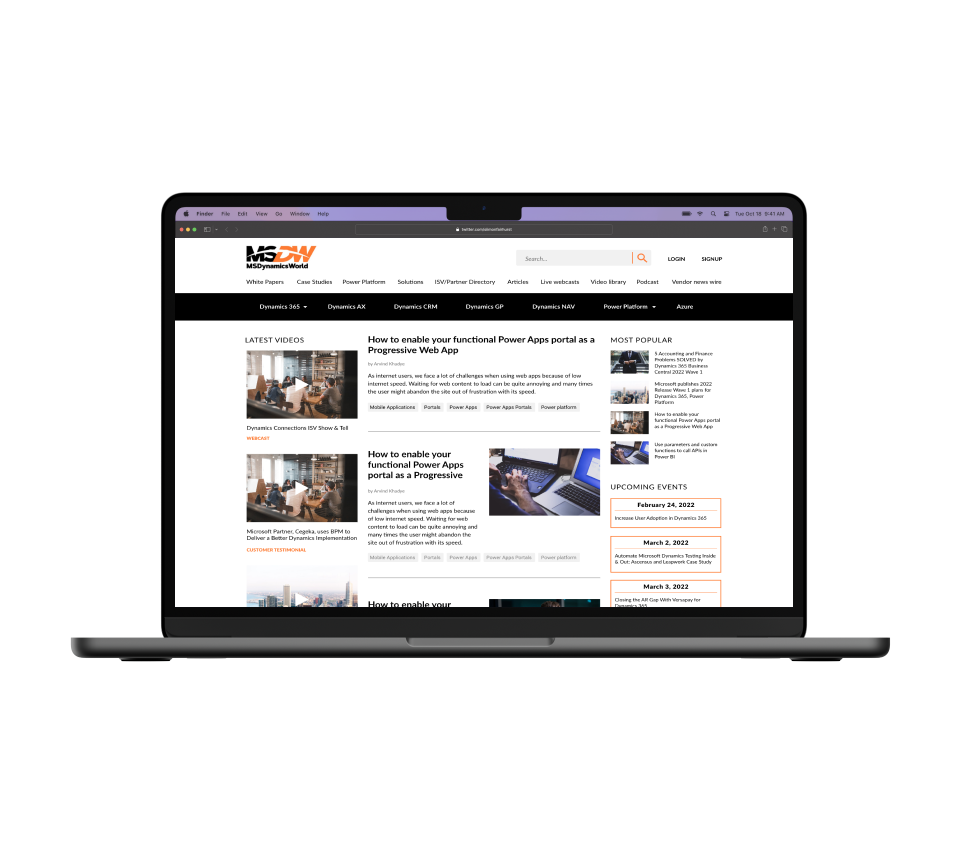 Strona MSDW, którą odświeżyliśmy i zmigrowaliśmy z Drupala 7 do 10, poprawiając jej funkcjonalność.