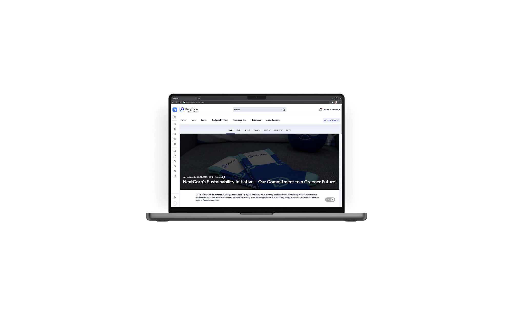 Gotowy intranet od Droptica to produkt, który można indywidualnie dopasować do budżetu projektu. 