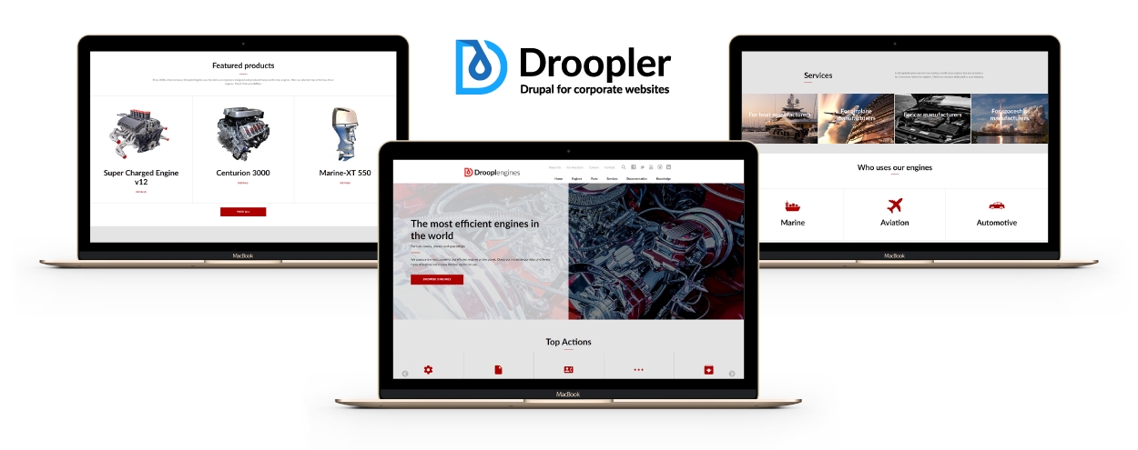 Droopler drupal dla stron korporacyjnych