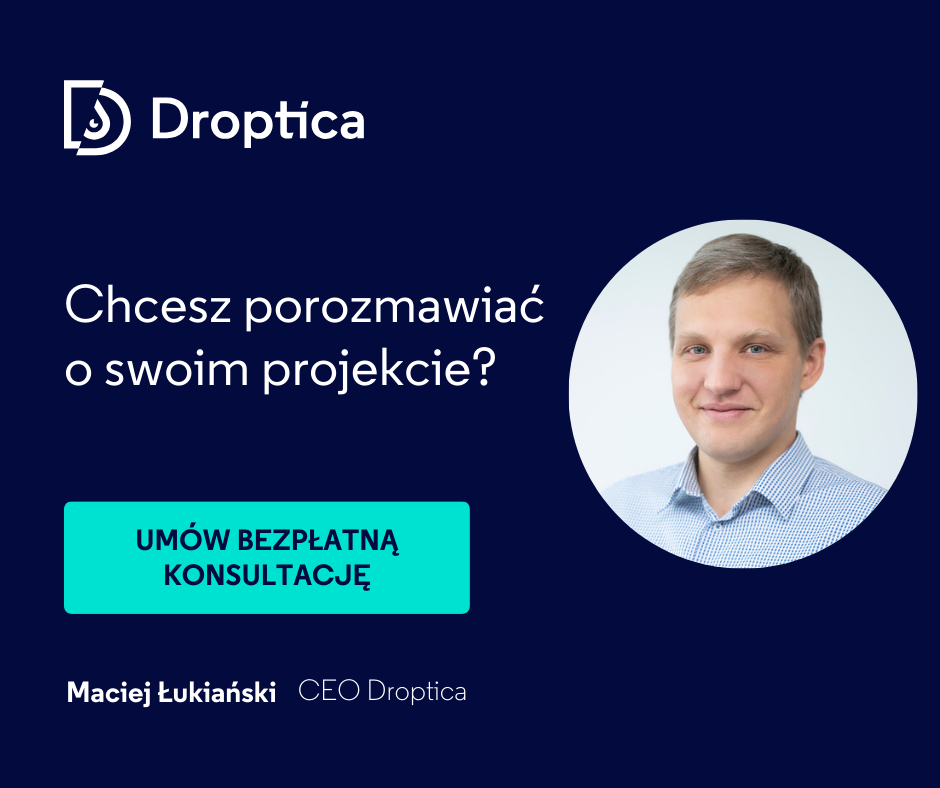 Umów bezpłatną konsultację z Maciejem Łukiańskim, aby porozmawiać o swoim projekcie na Drupalu.